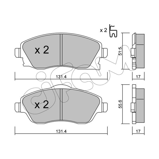 822-340-0 - Brake Pad Set, disc brake 