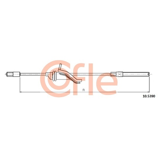 10.5390 - Cable, parking brake 