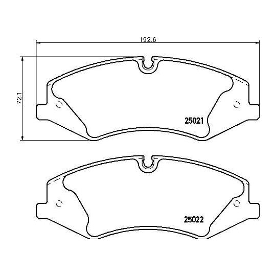 P 44 024 - Piduriklotsi komplekt, ketaspidur 