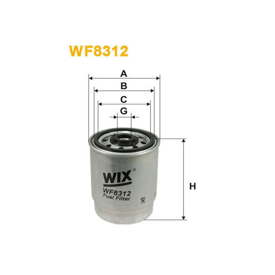 WF8312 - Polttoainesuodatin 