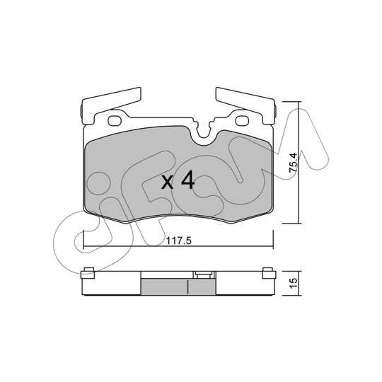 822-829-0 - Brake Pad Set, disc brake 