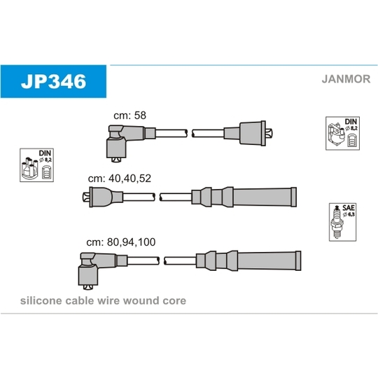 JP346 - Süütesüsteemikomplekt 