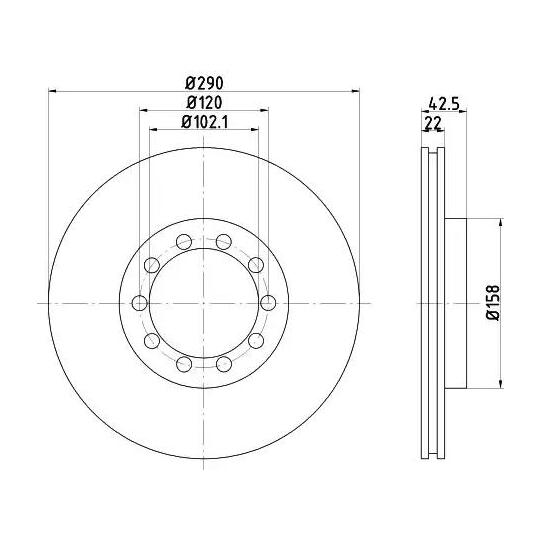 CVD631 - Brake Disc 