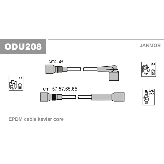 ODU208 - Süütesüsteemikomplekt 