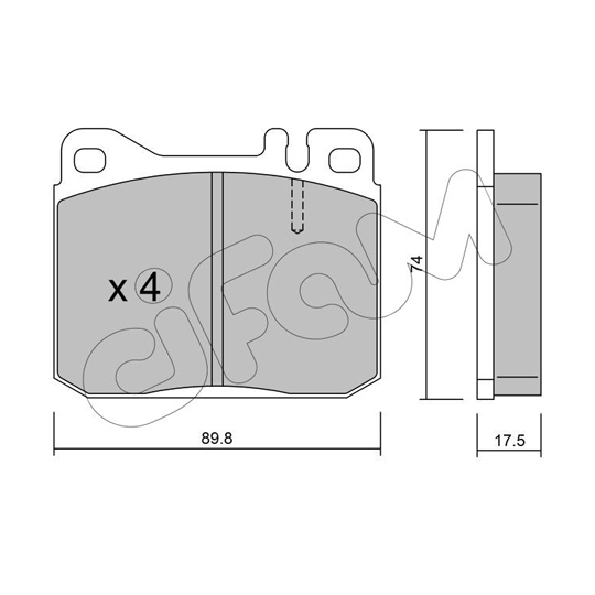 822-011-1 - Brake Pad Set, disc brake 