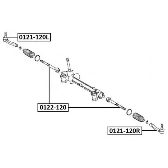 0121-120L - Tie rod end 