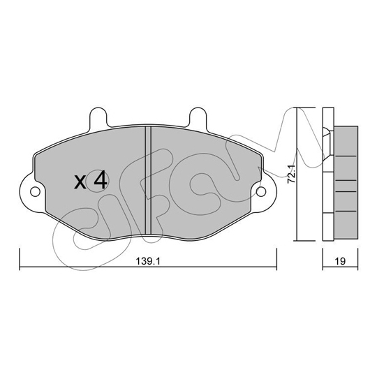 822-195-0 - Brake Pad Set, disc brake 