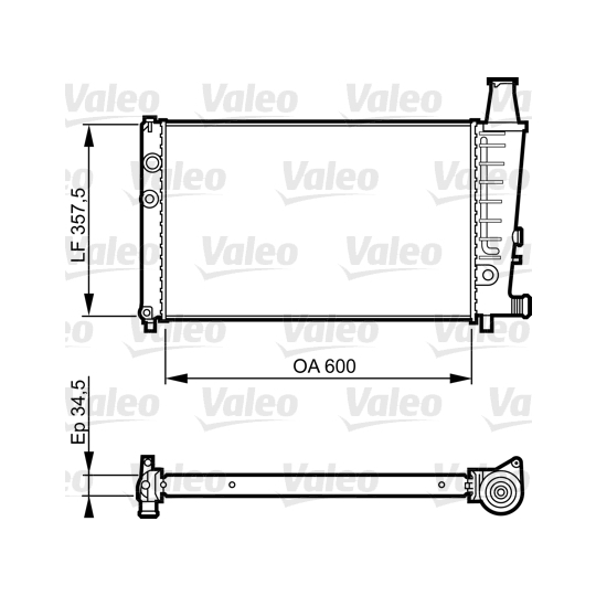 730494 - Radiator, engine cooling 