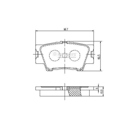 J3612035 - Brake Pad Set, disc brake 