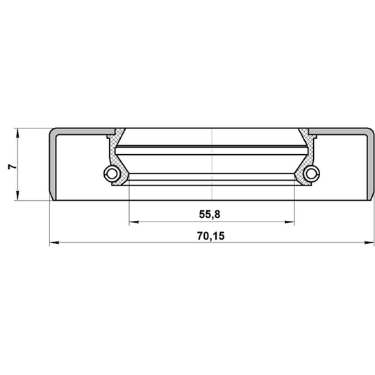 95GDS-57700707X - Axeltätning, drivacel 