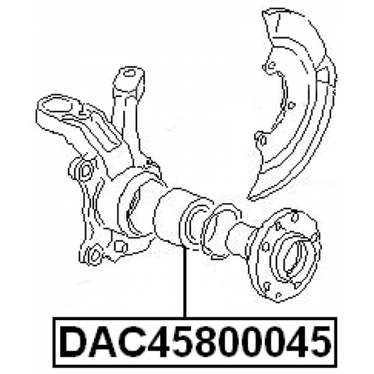 DAC45800045 - Pyöränlaakeri 