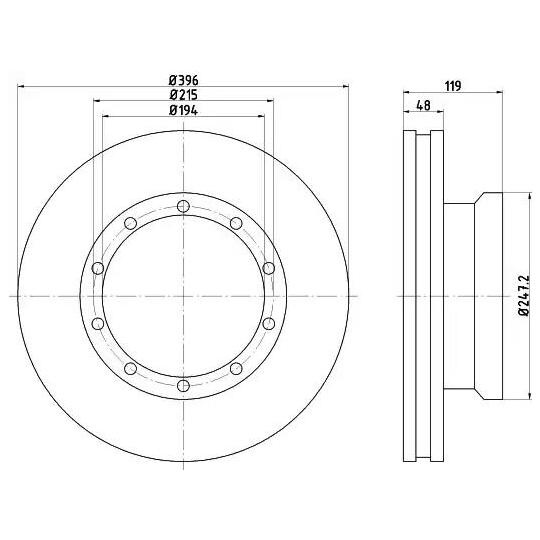 CVD526 - Brake Disc 