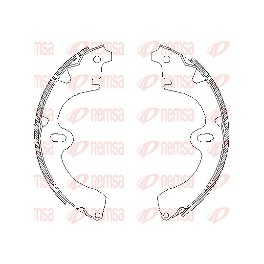 4008.00 - Brake Shoe Set 