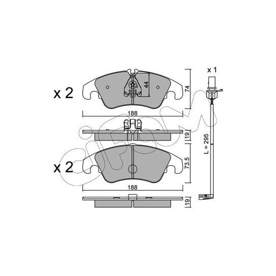 822-775-0K - Brake Pad Set, disc brake 