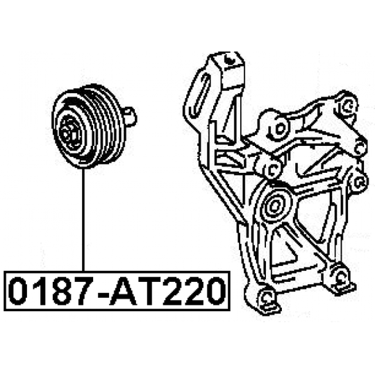 0187-AT220 - Tensioner Pulley, v-ribbed belt 