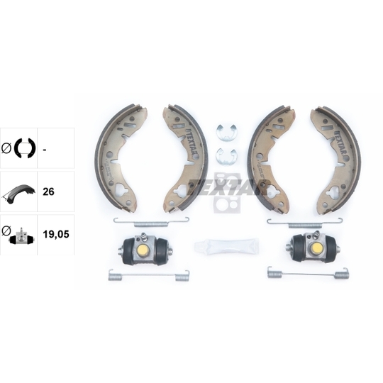 83003700 - Brake Shoe Set 