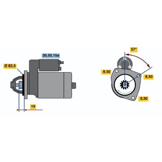 0 001 212 400 - Startmotor 