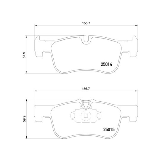 P 06 078 - Brake Pad Set, disc brake 