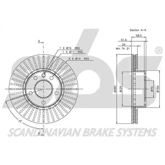 1815203612 - Bromsskiva 