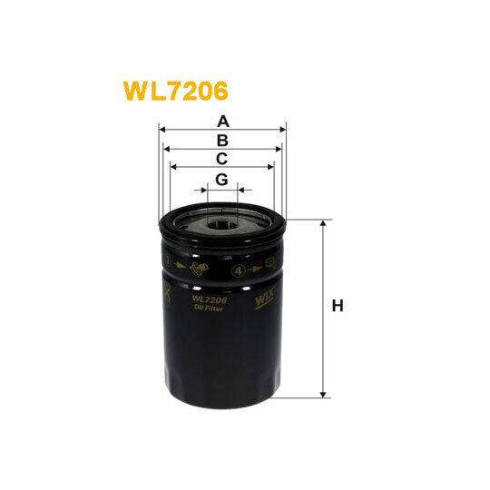 WL7206 - Oil filter 