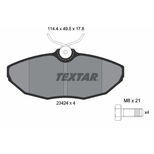 2342401 - Brake Pad Set, disc brake 