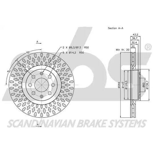 1815202350 - Brake Disc 