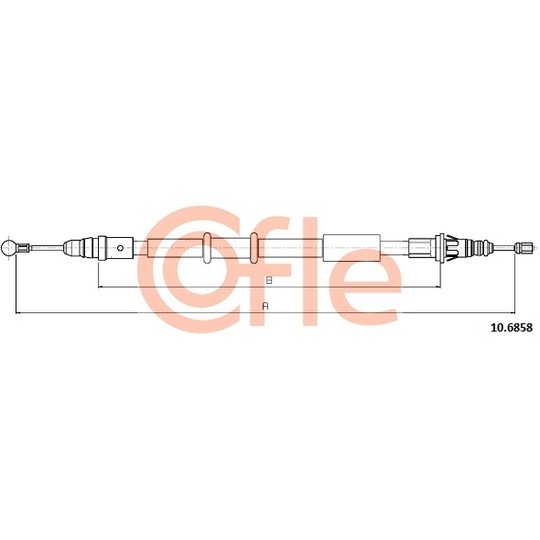 10.6858 - Cable, parking brake 