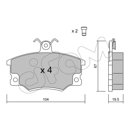 822-030-0 - Brake Pad Set, disc brake 