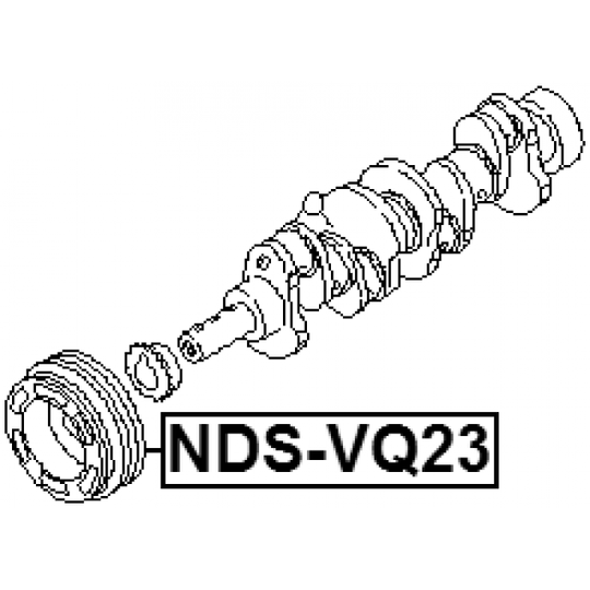 NDS-VQ23 - Remskiva, vevaxel 