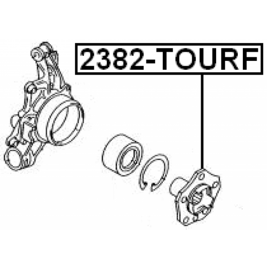 2382-TOURF - Wheel hub 