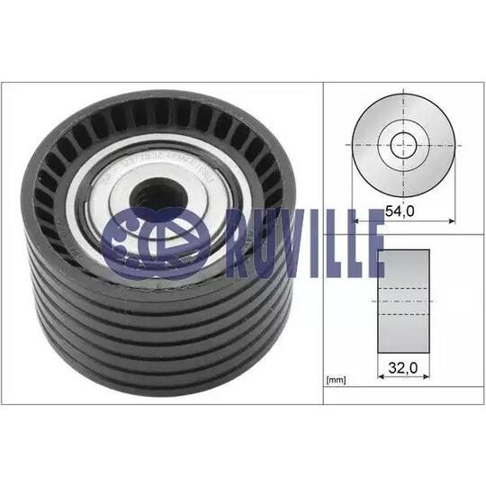 55640 - Deflection/Guide Pulley, timing belt 
