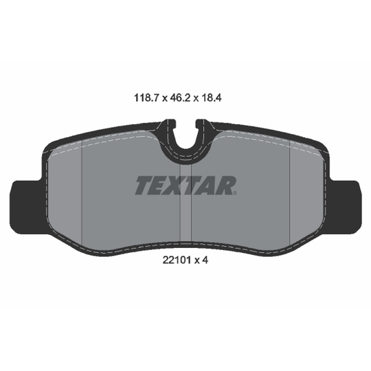 2210101 - Brake Pad Set, disc brake 
