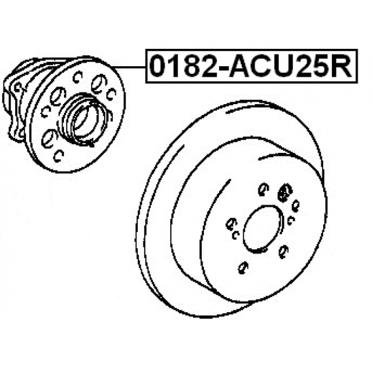 0182-ACU25R - Wheel hub 