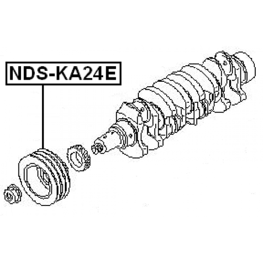 NDS-KA24E - Belt Pulley, crankshaft 