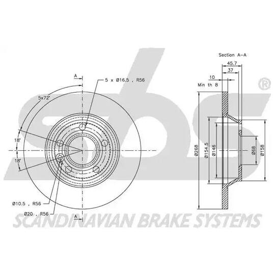1815202546 - Brake Disc 