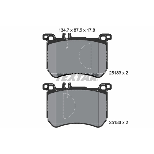 2518301 - Brake Pad Set, disc brake 