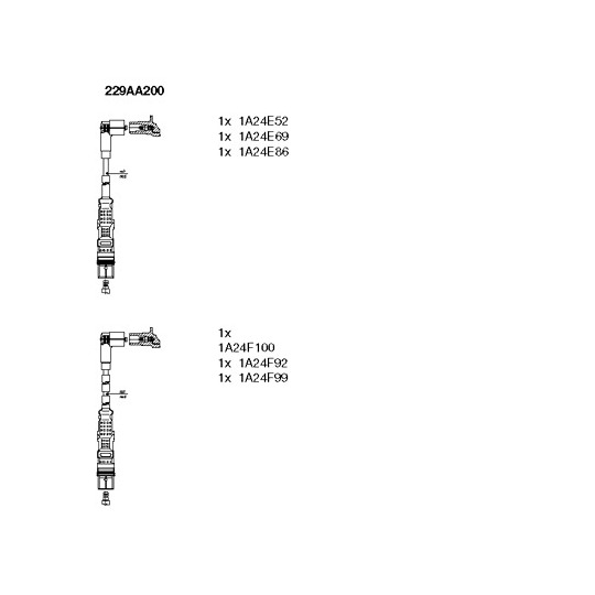 229AA200 - Ignition Cable Kit 