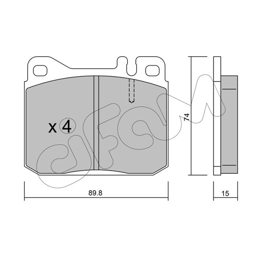822-011-0 - Brake Pad Set, disc brake 