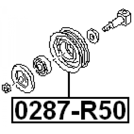 0287-R50 - Kiristysrulla, moniurahihna 