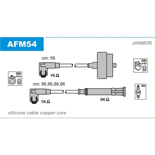 AFM54 - Ignition Cable Kit 
