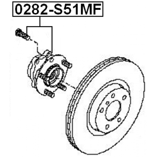 0282-S51MF - Wheel hub 