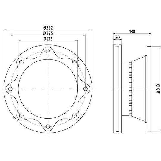 CVD540 - Brake Disc 