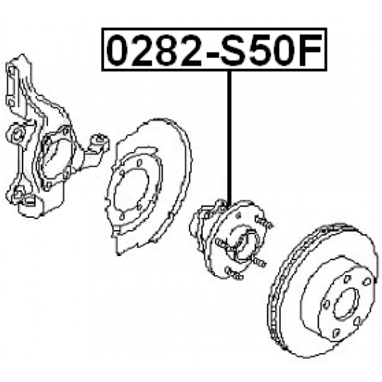 0282-S50F - Wheel hub 