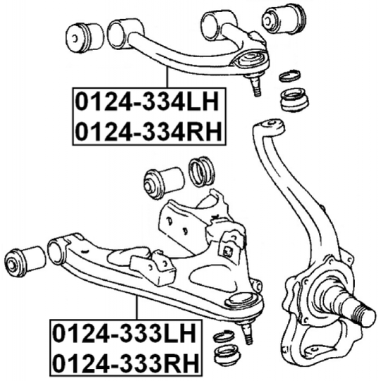 0124-333RH - Track Control Arm 