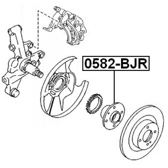 0582-BJR - Wheel hub 