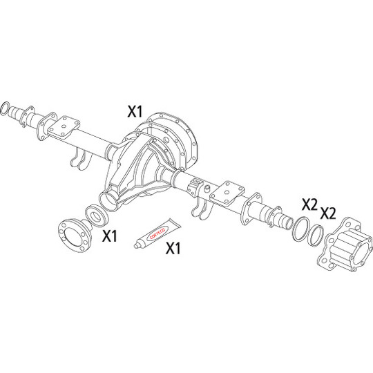 19536196 - Packningssats, differential 