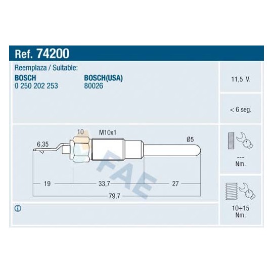 74200 - Glödstift 