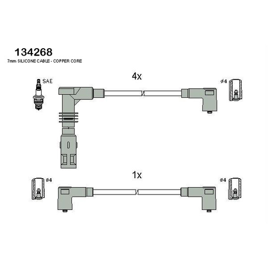134268 - Ignition Cable Kit 