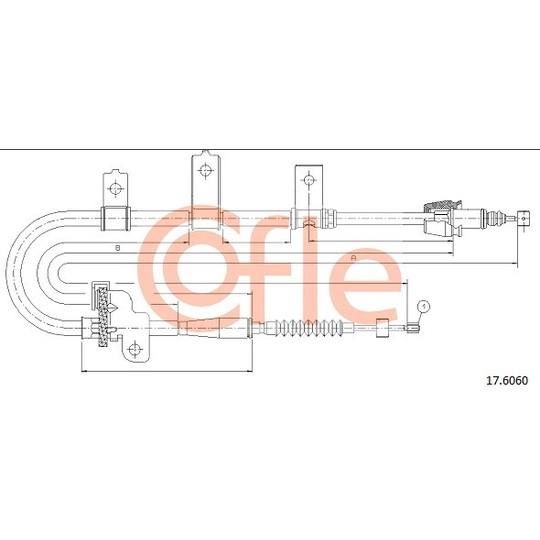 17.6060 - Cable, parking brake 