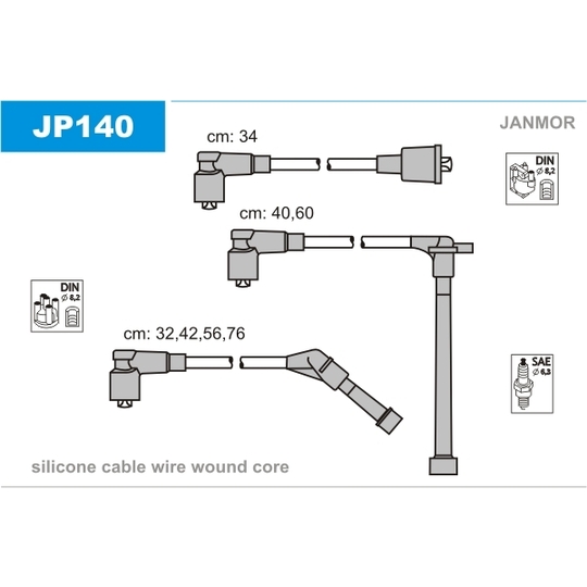 JP140 - Süütesüsteemikomplekt 